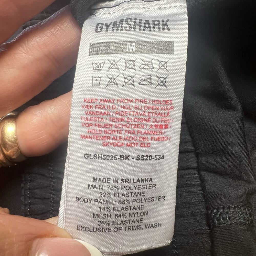 Gymshark 2-in-1 Running Shorts Women M Black Lined Athletic - Picture 6 of 10
